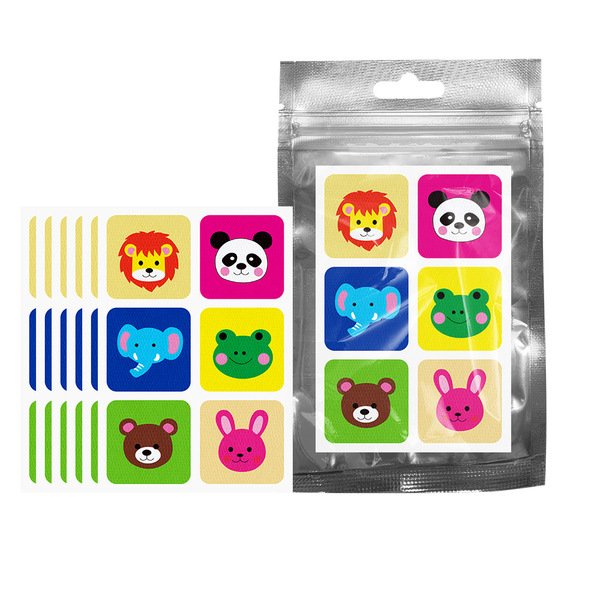 Plant Essential Oil Mosquito Repellent Stickers | 36 Stickers in 6 Sheets | Cartoon Design | Non-Woven Fabric | Kids & Family | RRMO260802A262