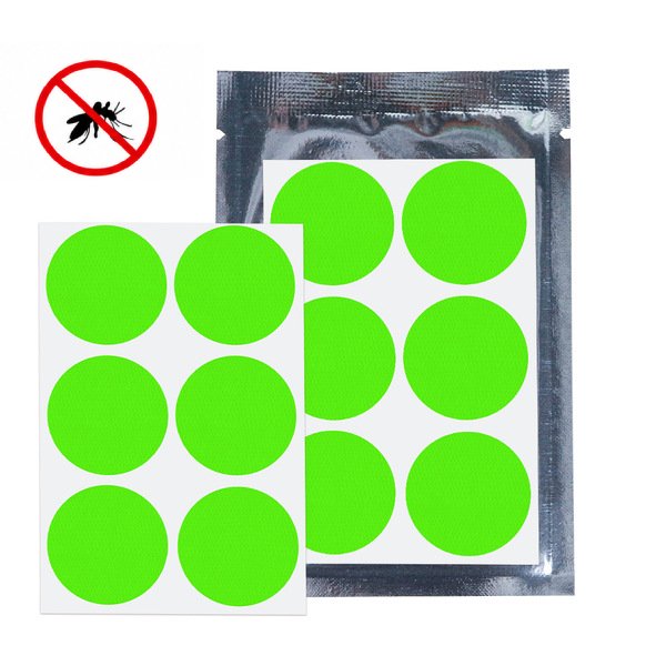 Plant Essential Oil Mosquito Repellent Stickers | 36 Stickers in 6 Sheets | Non-Woven Fabric | Kids & Family | Single Color | RRMO260802A268