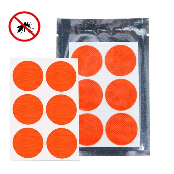 Plant Essential Oil Mosquito Repellent Stickers | 36 Stickers in 6 Sheets | Non-Woven Fabric | Kids & Family | Single Color | RRMO260802A268