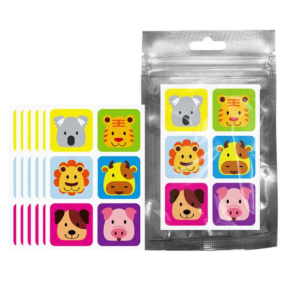 Plant Essential Oil Mosquito Repellent Stickers | 36 Stickers in 6 Sheets | Cartoon Design | Non-Woven Fabric | Kids & Family | RRMO260802A262