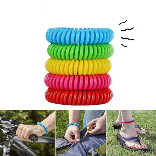 Anti-Mosquito Bracelet | 3 PCS Set | Plant Essential Oil | EVA Spiral Wristband | Mosquito Repellent | RRMO260802A261