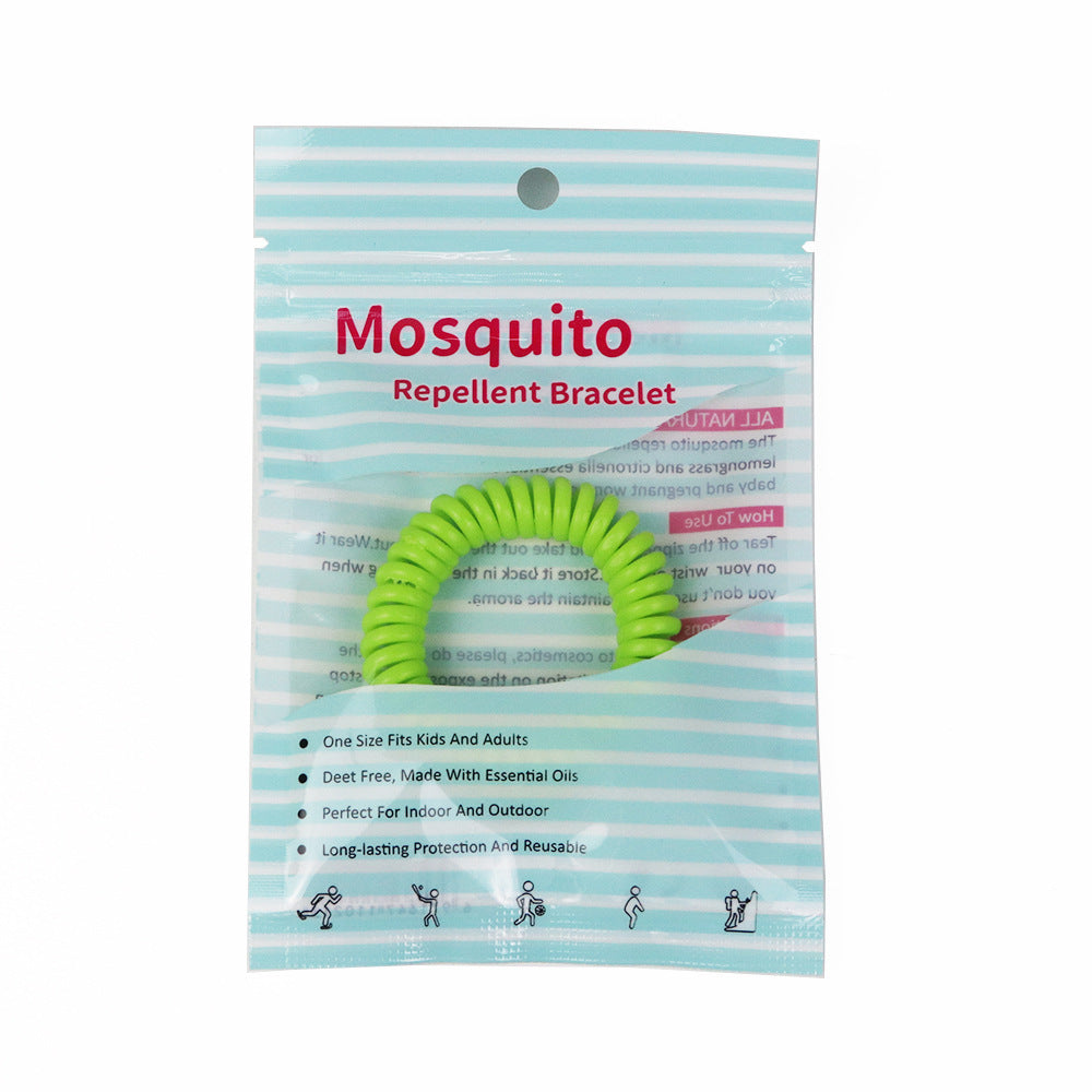 Anti-Mosquito Bracelet | 3 PCS Set | Plant Essential Oil | EVA Spiral Wristband | Mosquito Repellent | RRMO260802A261