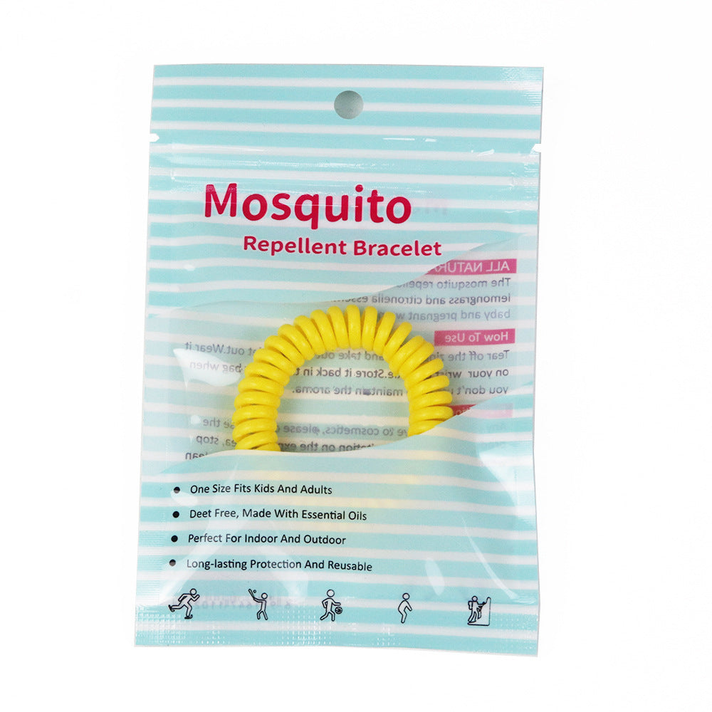 Anti-Mosquito Bracelet | 3 PCS Set | Plant Essential Oil | EVA Spiral Wristband | Mosquito Repellent | RRMO260802A261