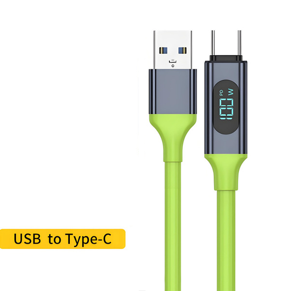 240W Fast Charging Type-C Data Cable | Intelligent Digital Display | Huawei, Apple 15, Xiaomi & Laptop Charging Cable | High-Speed PD Cable | RRCR261004A406