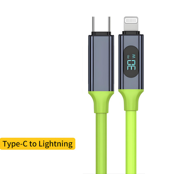 240W Fast Charging Type-C Data Cable | Intelligent Digital Display | Huawei, Apple 15, Xiaomi & Laptop Charging Cable | High-Speed PD Cable | RRCR261004A406