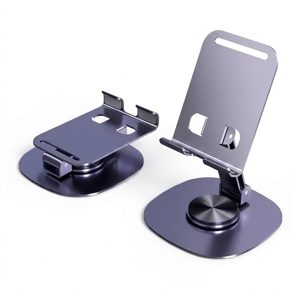 Alloy Phone Stand | 360° Rotation | Foldable Desktop Holder | Multi-Scenario Phone Stand | RRAC260805A270