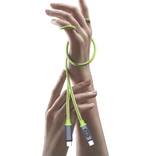 240W Fast Charging Type-C Data Cable | Intelligent Digital Display | Huawei, Apple 15, Xiaomi & Laptop Charging Cable | High-Speed PD Cable | RRCR261004A406