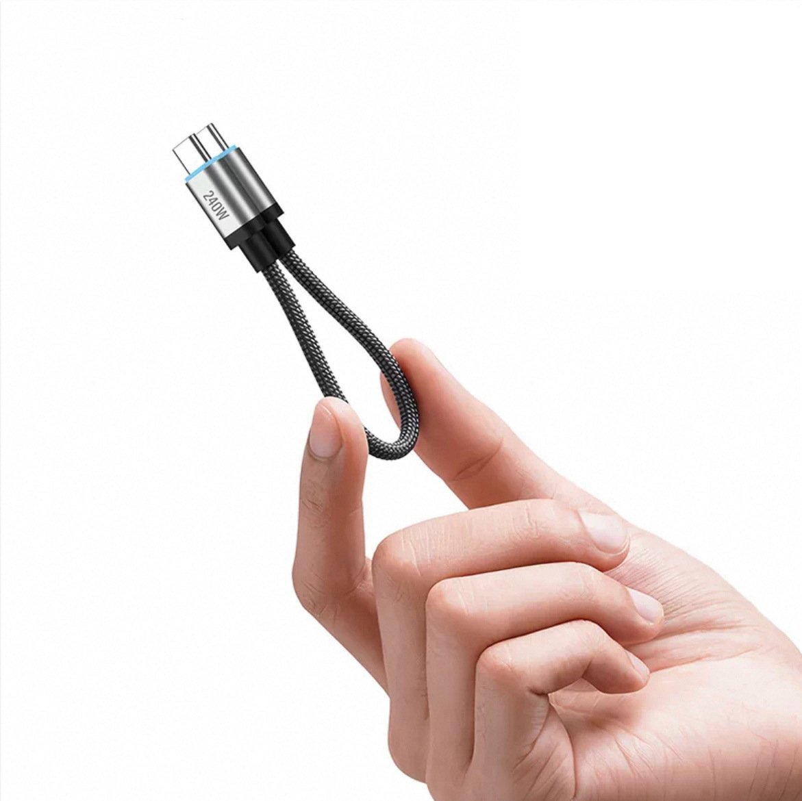 240W Super Flash Charging Cable | Magnetic Braided PD Fast Charging & Data Cable | Huawei | Honor | Xiaomi | Apple Compatible | RRCR260910A364