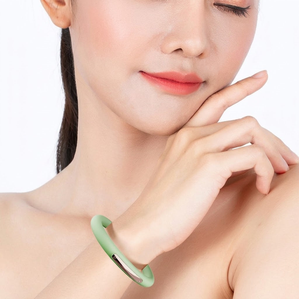 Essential Oil Silicone Mosquito Repellent Bracelet | 6 Sticks Plant Essential Oil | Portable Outdoor Wristband | Mosquito Repellent | RRMO260825A338