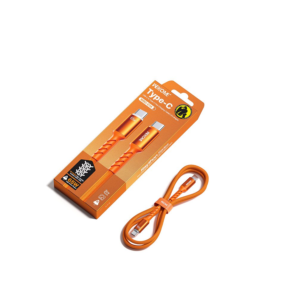 PD 65W Ambient Light Fast Charging Data Cable | Aluminum Alloy Breathing Light Braided Cable | PD Quick Charge Type-C Cable | RRCR260928A396