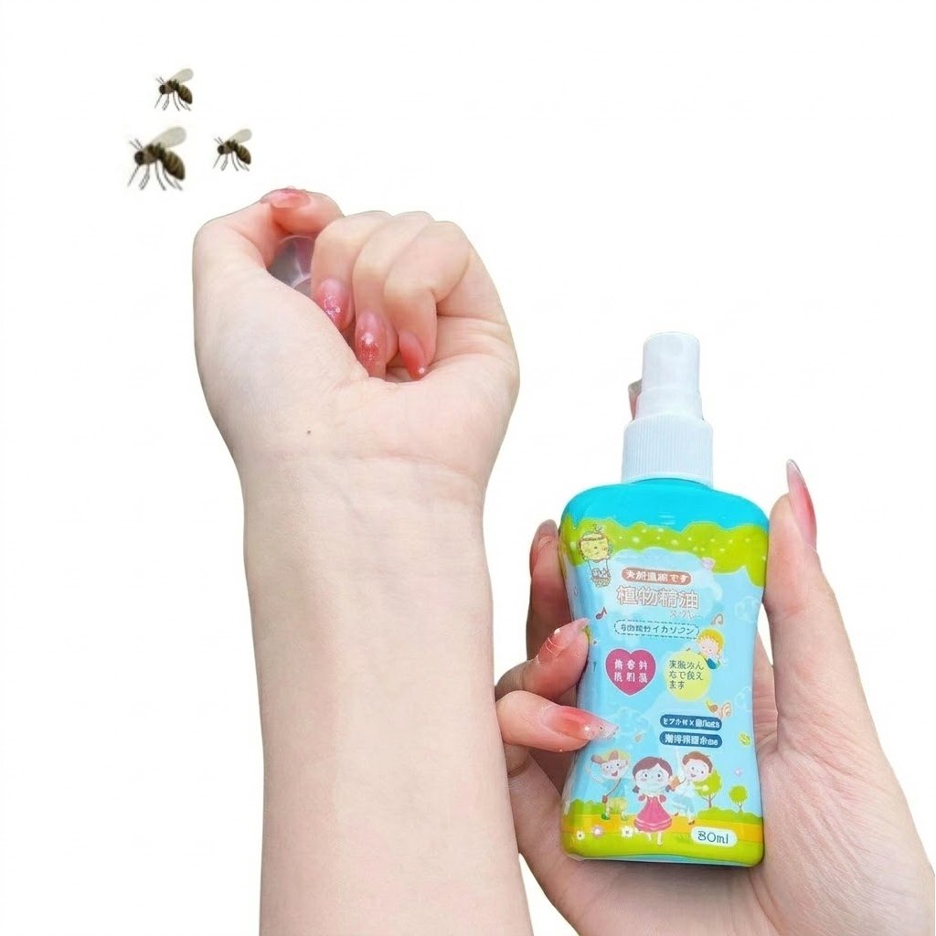 Mosquito Repellent Spray | 80 ml | Portable Outdoor Anti-Mosquito & Anti-Itch Floral Water | RRMO260825A344